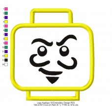 Lego Applique 18 Embroidery Design